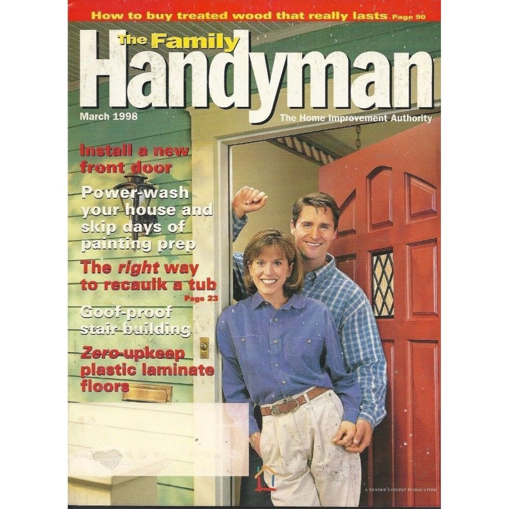 The Family Handyman Magazine - DIY Projects March 1998 Install a New Front Door